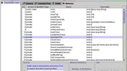 Java Class File Editor screenshot 1