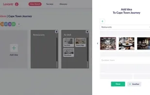 Idea board to keep everything organized