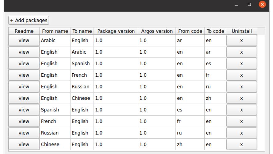Argos Translate Open source offline translation app written in Python