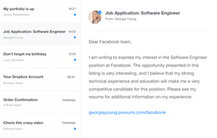 Presumi screenshot 2