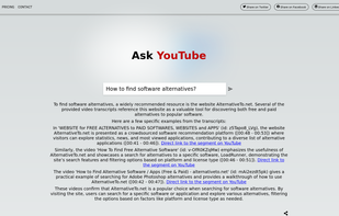 Ask YouTube screenshot 1