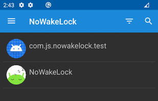 NoWakeLock screenshot 1