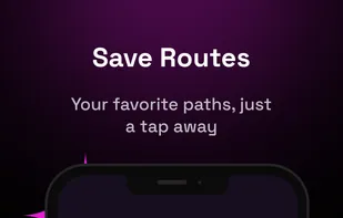 Save your places and routes for easy navigation