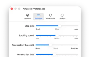 Scroll customization