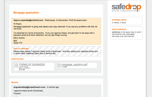 safedrop lets you exchange files and have secure conversations with anyone