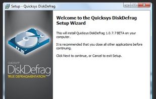 Quicksys Disk Defrag screenshot 1