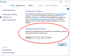 System Font Size Changer screenshot 1