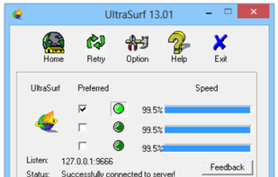 UltraSurf screenshot 1