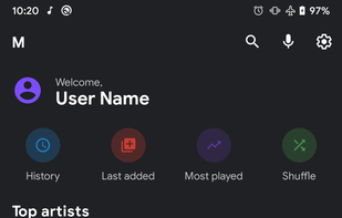 Metro - A music player for Android screenshot 1