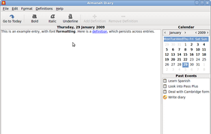 Almanah Diary screenshot 1