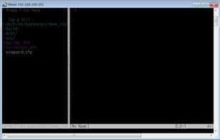 vim via telnet - win 7