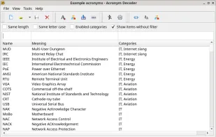 Acronym Decoder screenshot 1