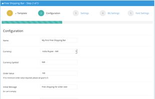 Easy Free Shipping Bar