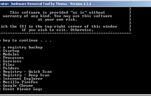 Picture of a JRT scan in progress