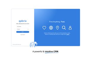 Qobrix login screen