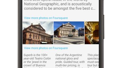 Attraction view on Android