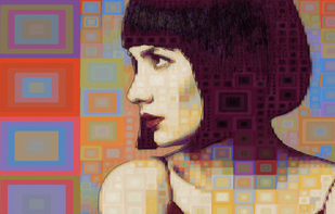 Banded Grid Vector Paint