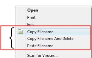 Copy Filenames Pro screenshot 1