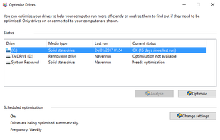 Windows Disk Defragmenter screenshot 1