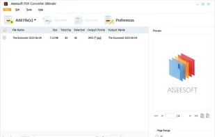 Aiseesoft PDF Converter Ultimate screenshot 1