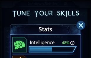 Stats add up as you play, and they can determine whether a choice you make succeeds, or fails.