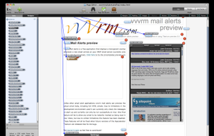 Visual webdesign showing the relation between elements