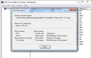 Image file information.