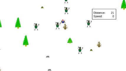 Zombie SkiFree screenshot 1