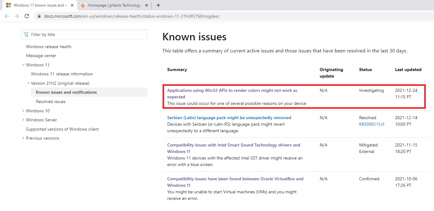 Windows 11 issue that causes some apps to incorrectly render colors confirmed by Microsoft