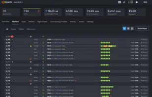 Hiveon OS screenshot 1