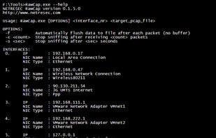 RawCap screenshot 1