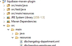Liquibase screenshot 1