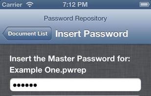 Password Repository screenshot 1