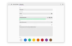 GNOME Secrets screenshot 2