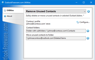 Remove Unused Contacts for Outlook screenshot 1