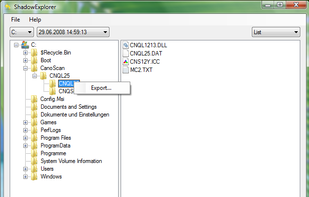 ShadowExplorer screenshot 1