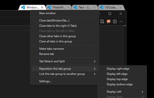 WindowTabs Utility screenshot 1