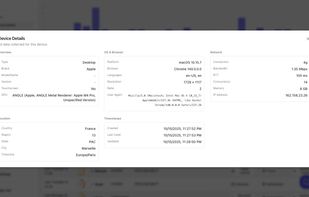 Device data collection on scan