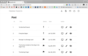 Portfolio CMS screenshot 1