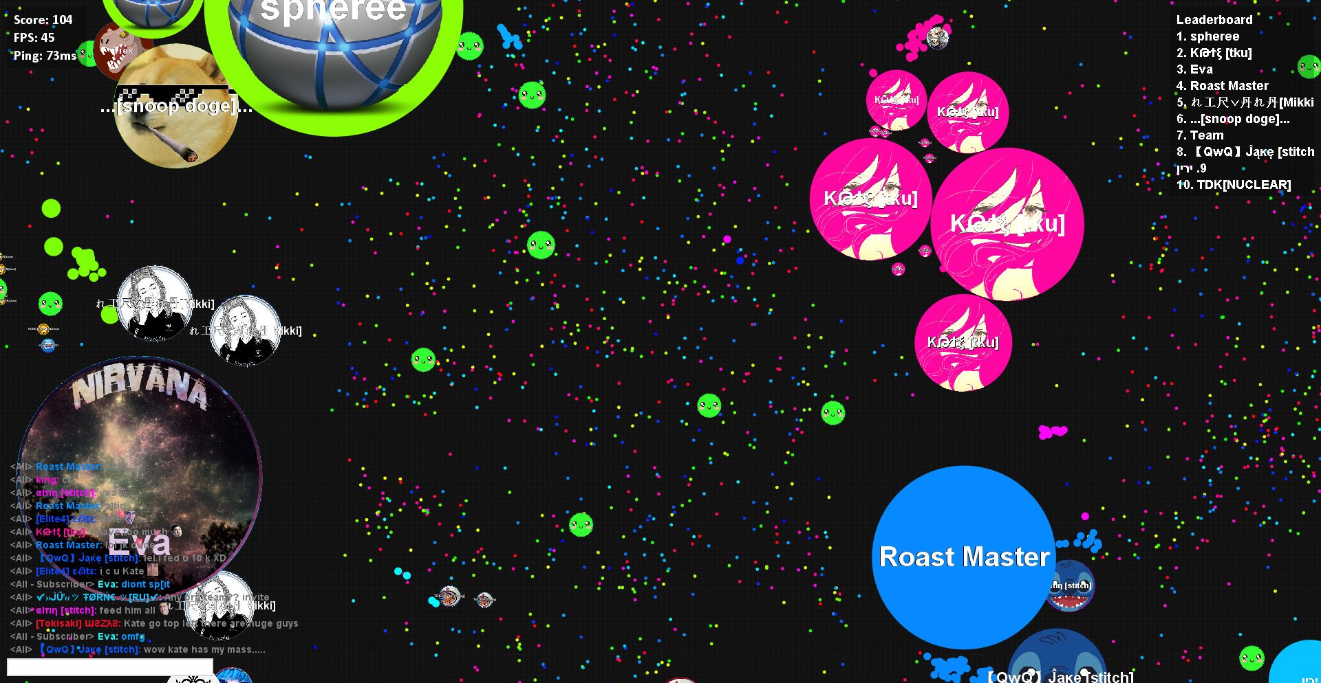 DESTROYING TEAMS IN AGARIO, Agar.io