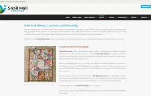 Homepage of Snail Mail Friends