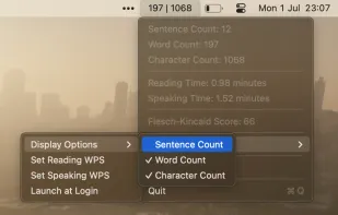 TextCount screenshot 1