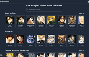 Anime Personalities screenshot 1
