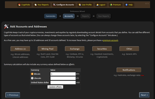 Wide variety of account types are supported, with more being added regularly.