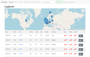 Cloudlog screenshot 3
