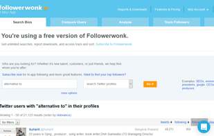 Followerwonk screenshot 1