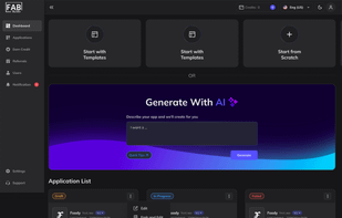 FAB Builder Studio Dashboard