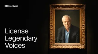 ElevenLabs launches a new "Iconic Marketplace" for licensing AI generated celebrity voices image