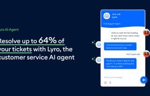 Resolve up to 64% of your tickets with Lyro, the customer service AI agent