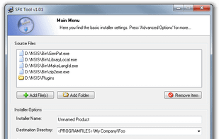 SFX Tool screenshot 1